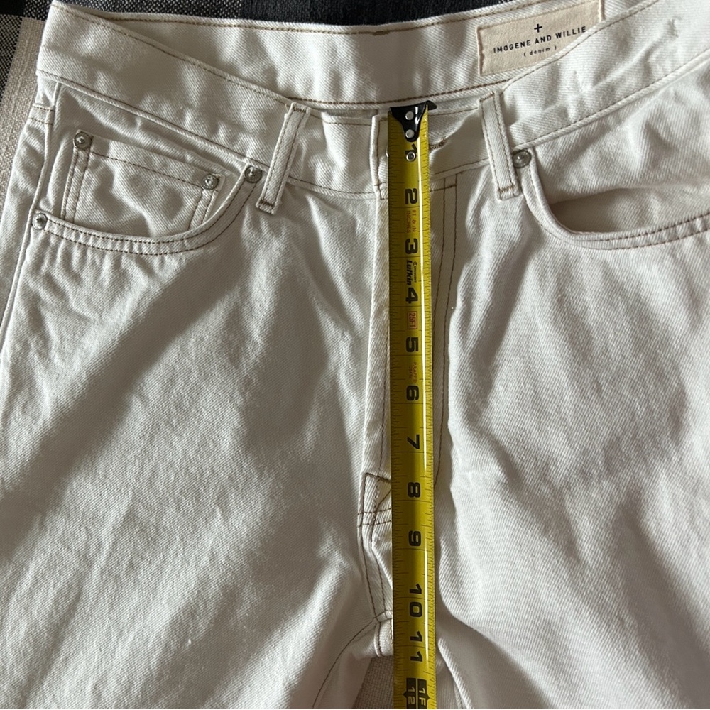 Brand New Imogene + Willie Edie Cream Selvage Denim, fits like size 26/27 - Picture 11 of 12
